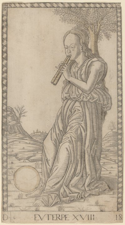 Euterpe by Master of the E Series Tarocchi