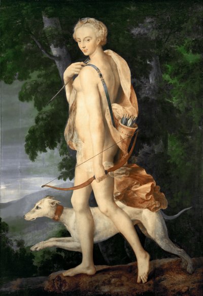 Diana the Huntress by Master of the School of Fontainebleau