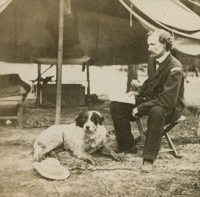 General Custer (1839-76) at his Headquarters, c.1864 by Mathew B. Brady