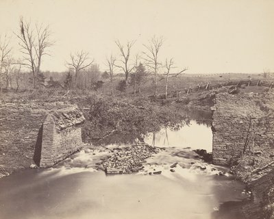 Stone Bridge - Bull Run, 1862 by Mathew Brady