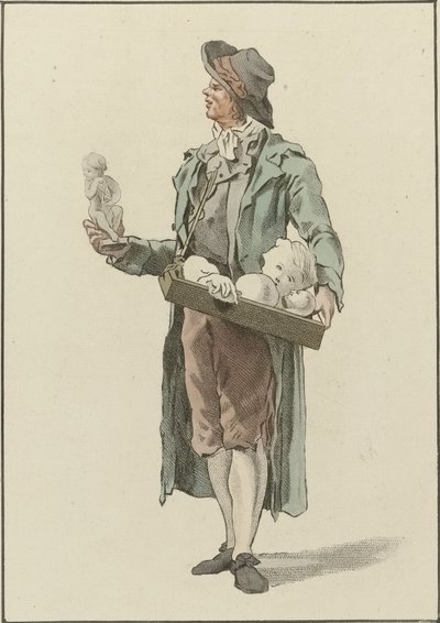 Street Vendor with Plaster Statues by Mathias de Sallieth
