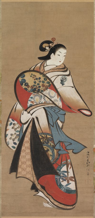 Courtesan, 1716-1735 by Matsuno Chikanobu