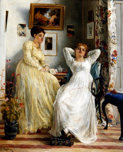 Sisters, c.1876 by Matthew White Ridley