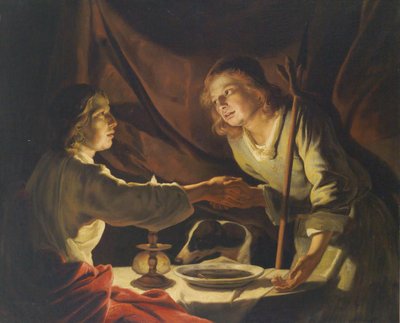 Esau and Jacob by Matthias Stomer