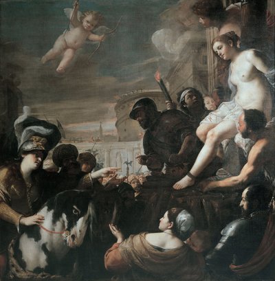 Clorinda Rescues Olindo and Sophronia, 1645 by Mattia Preti