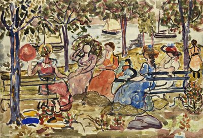 Afternoon in the Park by Maurice Brazil Prendergast