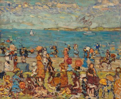 Beach Scene by Maurice Brazil Prendergast