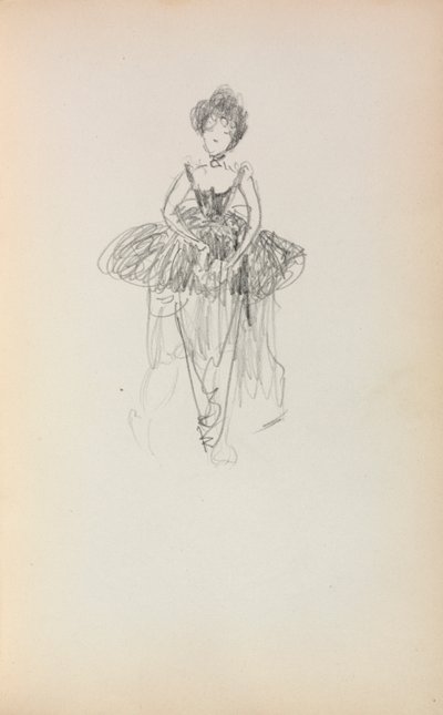 Italian Sketchbook: Ballerina Page 231, 1898-1899 by Maurice Brazil Prendergast
