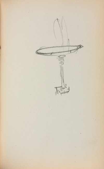 Italian Sketchbook: Fountain Page 145, 1898-1899 by Maurice Brazil Prendergast