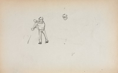 Italian Sketchbook: Gondolier page 13 by Maurice Brazil Prendergast