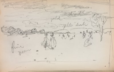 Italian Sketchbook: Landscape page 57, 1898-1899 by Maurice Brazil Prendergast