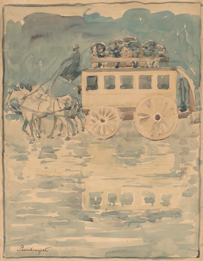 Parisian Omnibus, 1893-1894 by Maurice Brazil Prendergast