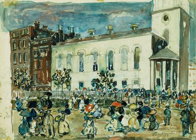 Park Street Church, Boston, c.1905-1907 by Maurice Brazil Prendergast