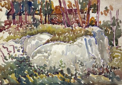Rocks, Maine by Maurice Brazil Prendergast