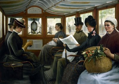 In an Omnibus by Maurice Delondre