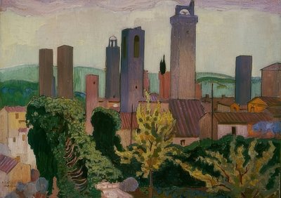 San Gimignano. 1907/08 by Maurice Denis