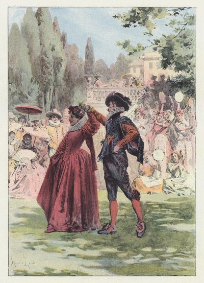 Illustration for Gil Blas by Maurice Leloir