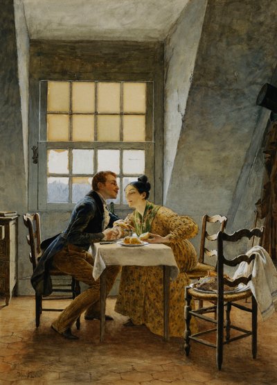 Tete a Tete by Maurice Leloir