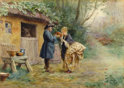 The Drink of Milk by Maurice Leloir