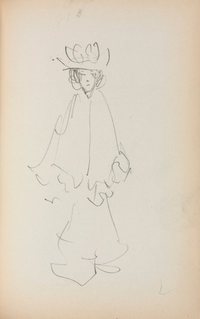 Italian Sketchbook: Standing Woman (Page 147) by Maurice Prendergast