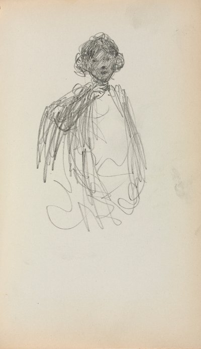 Italian Sketchbook: Woman, Waist Length (page 217) by Maurice Prendergast