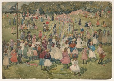 May Day, Central Park by Maurice Brazil Prendergast