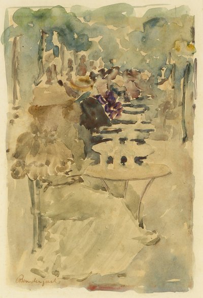 Outdoor Cafe by Maurice Prendergast