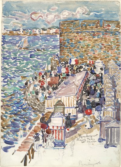 Rising Tide, St. Malo by Maurice Brazil Prendergast
