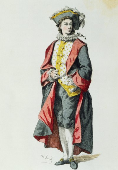 Lelio in 1726 by Maurice Sand