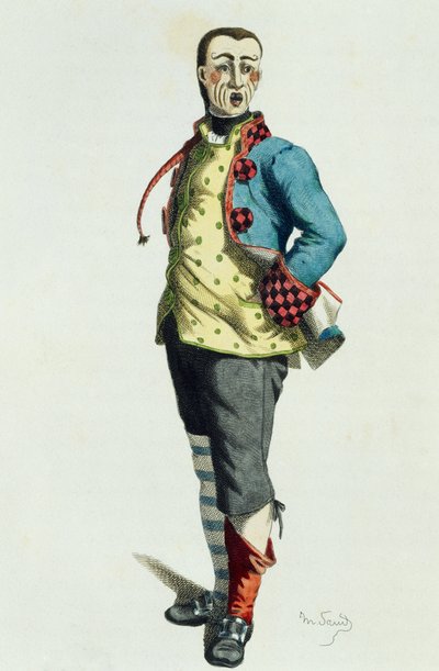Stenterello in 1858 by Maurice Sand