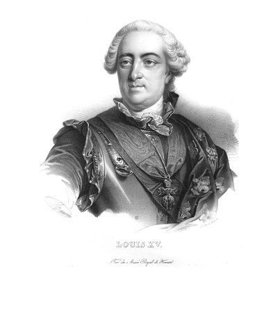 Louis XV, King of France, c1820s by Maurin