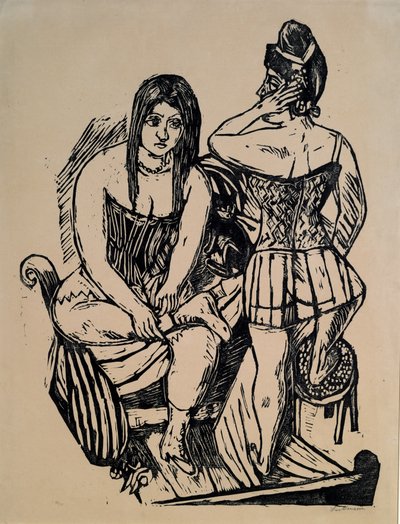 At Toilette by Max Beckmann