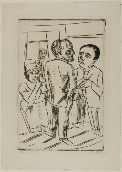 At the Hotel (The Dollar) by Max Beckmann