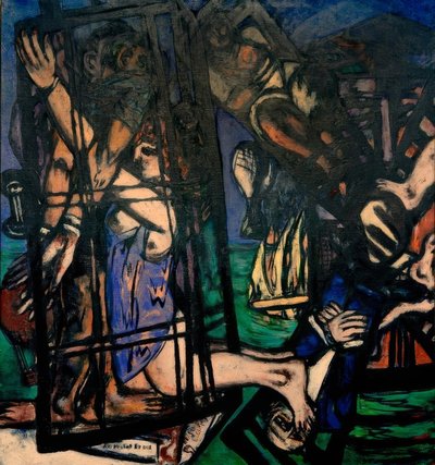 Balloon with Windmill. The Mill by Max Beckmann