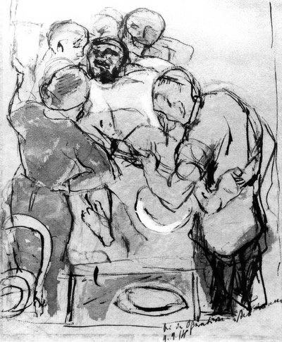 During the Operation by Max Beckmann