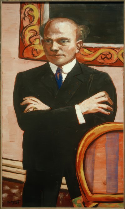 Portrait of Gottlieb Friedrich Reber by Max Beckmann