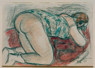 Half-Nude by Max Beckmann