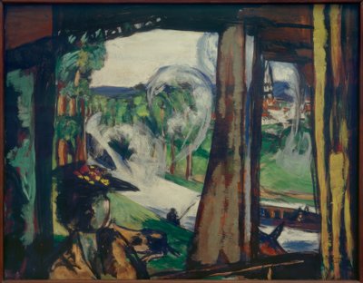On the Train (Northern France) by Max Beckmann