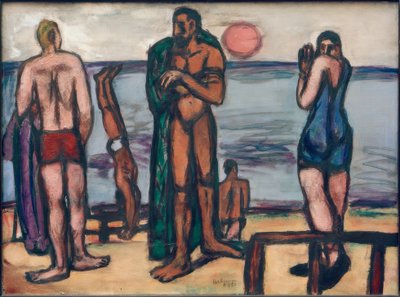 Small Picture with Bathers by Max Beckmann