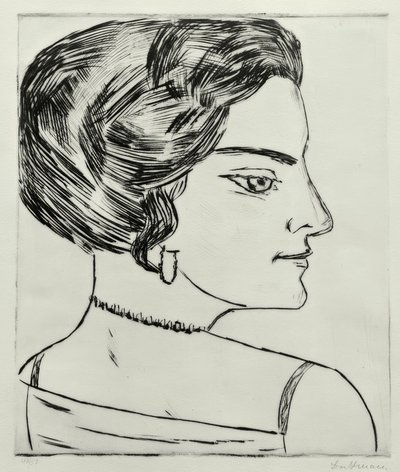 Naïla in Profile by Max Beckmann