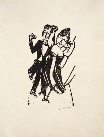 Small Dancing Pair by Max Beckmann