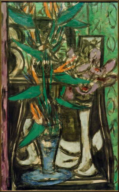 Still Life with Strelitzias by Max Beckmann