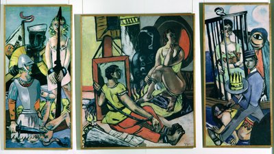 Triptych of the Temptation of St. Anthony by Max Beckmann