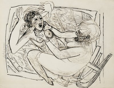 Women Fighting by Max Beckmann