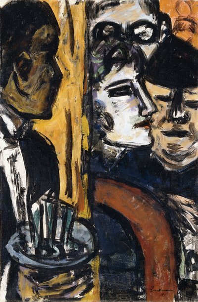 Yellow Cafe by Max Beckmann