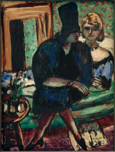 Two Women on the Sofa by Max Beckmann
