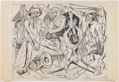 Plate 7: Night by Max Beckmann