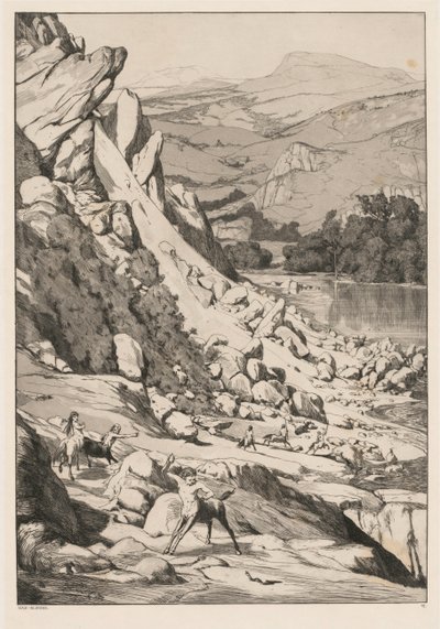 Landslide Opus IV, 6 by Max Klinger