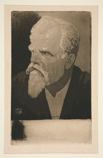Self-Portrait with Cigar by Max Klinger