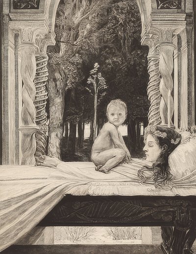 Dead Mother. 1889 by Max Klinger